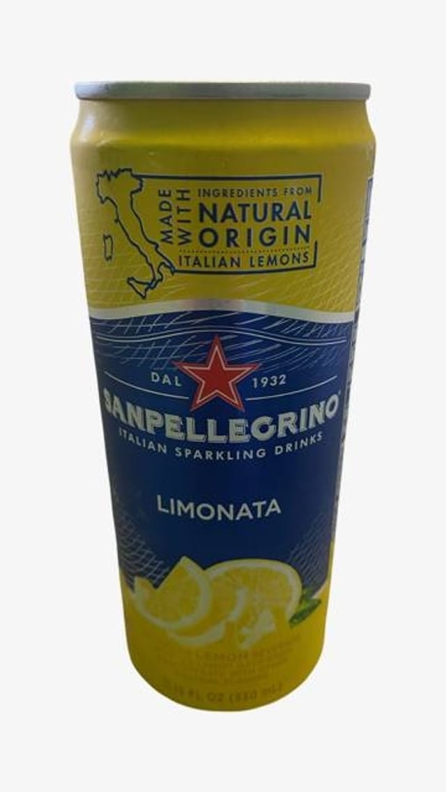 San Pellegrino Sparkling Lemon Can.