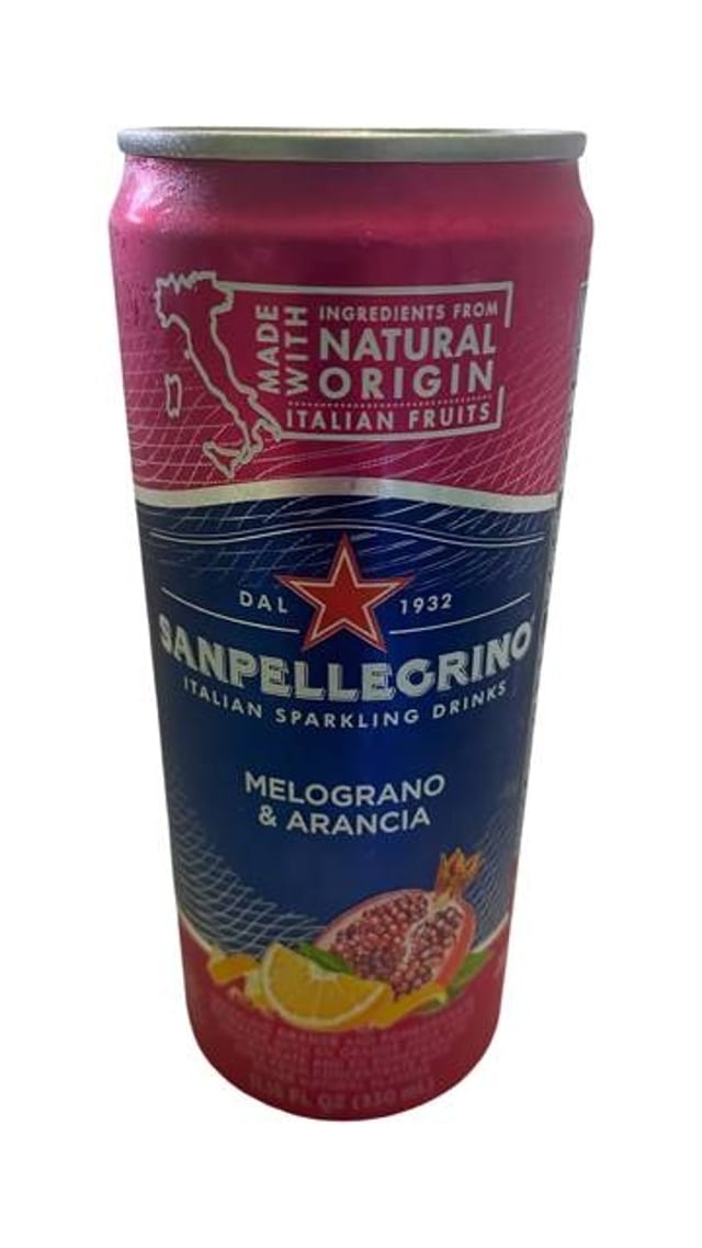 San Pellegrino Sparkling Pomegranate Can.